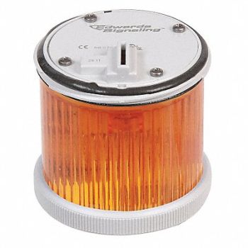 EDWARDS SIGNALING Stacklight Warning Light 120VAC Amber, 40Z990