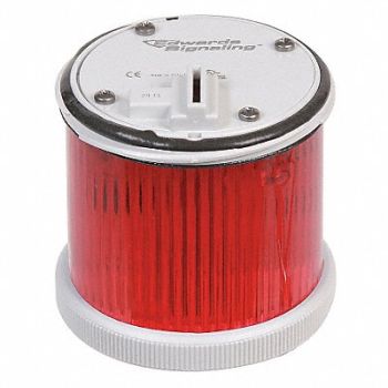 EDWARDS SIGNALING Stacklight Warning Light 120VAC Red, 40Z993