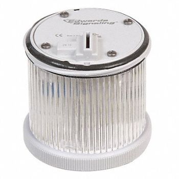 EDWARDS SIGNALING Stacklight Warning Light 120VAC White, 40Z994