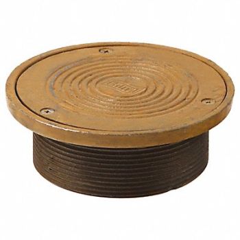 SMITH LIGHT COMMERCIAL Cleanout Cover 4In NPSM 5-3/4 In Dia, 11U244