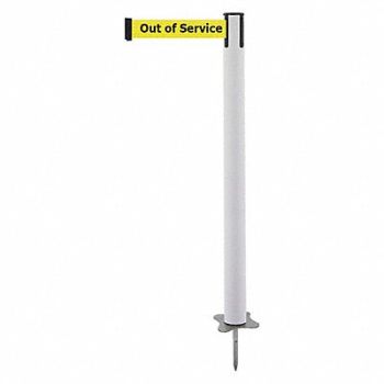 TENSABARRIER Spike Post White Post 43 H, 410A13