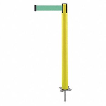 TENSABARRIER Spike Post Yellow Post 43 H, 410A95