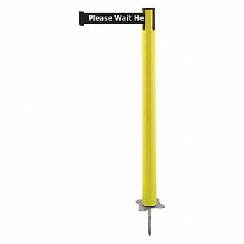 TENSABARRIER Spike Post Yellow Post 43 H, 410C56