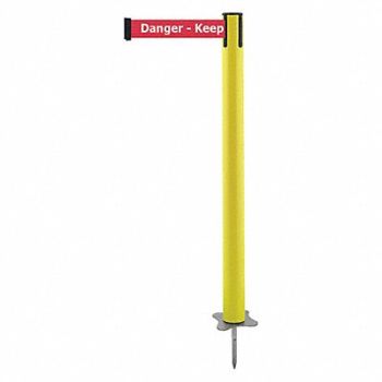 TENSABARRIER Spike Post Yellow Post 43 H, 410C61