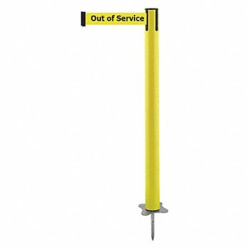 TENSABARRIER Spike Post Yellow Post 43 H, 410C66