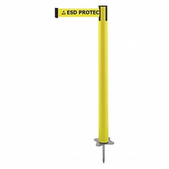 TENSABARRIER Spike Post Yellow Post 43 H, 410C67