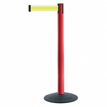 TENSABARRIER Barrier Post with Belt Red Post 38 H, 410C68