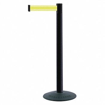 TENSABARRIER Barrier Post with Belt Black Post 38 H, 410C70