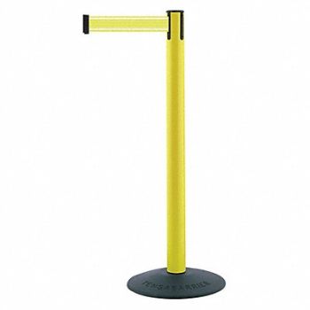 TENSABARRIER Barrier Post with Belt Yellow Post 38 H, 410C71