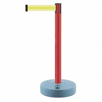 TENSABARRIER Barrier Post with Belt Red Post 38 H, 410C72