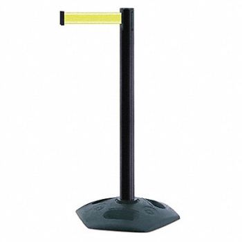 TENSABARRIER Barrier Post with Belt Black Post 38 H, 410C78
