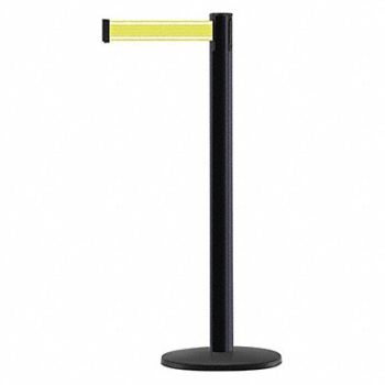 TENSABARRIER Barrier Post with Belt Black Post 38 H, 410C80