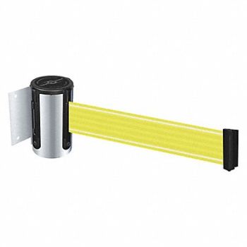 TENSABARRIER Retractable Belt Barrier Yllw/Wht Belt, 410C83