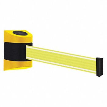 TENSABARRIER Retractable Belt Barrier Yllw/Wht Belt, 410C89