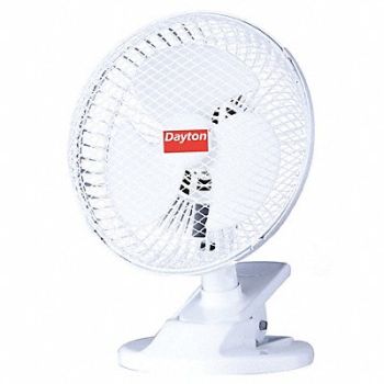 DAYTON Clip-On Fan 2 Speeds 6 Blade Dia, 410C95