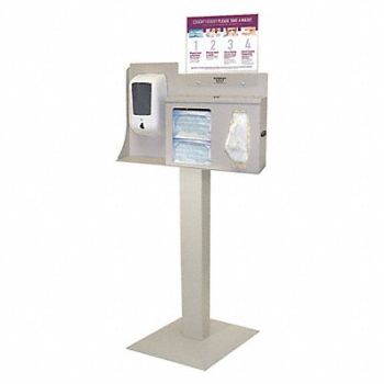 BOWMAN DISPENSERS Respiratory Hygiene Station 57-63/64 H, 410D53