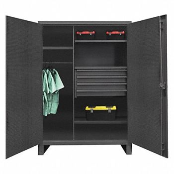 DURHAM MFG StrgCab Legs Gray 78 x 48 x 24, 410Y50