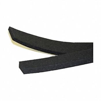 ECONOLINE Gasket Black Foam Rubbr 1/4 x2 1 ft., 65KU13