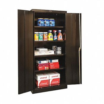 GRAINGER APPROVED Shelving Cabinet 72 H 36 W Black, 411K99