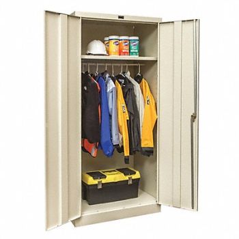GRAINGER APPROVED Storage Cabinet 72 x36 x18 Tan 1Shlv, 411L08