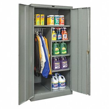 GRAINGER APPROVED Strg Cab 78 x36 x24 DrkGry 4Shlv, 411L69