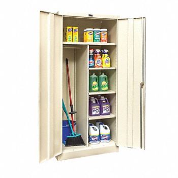 GRAINGER APPROVED Storage Cabinet 78 x36 x24 Tan 4Shlv, 411L71