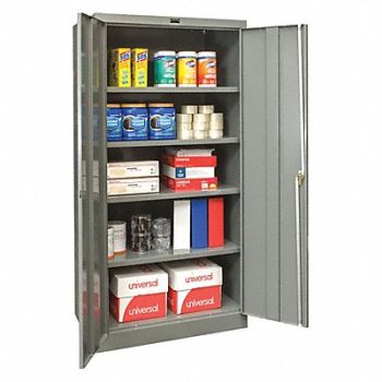 HALLOWELL K3855 Strg Cab 78 x36 x18 DrkGry 4Shlv, 411L94