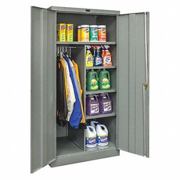 HALLOWELL K4197 Strg Cab 78 x48 x24 DrkGry 4Shlv, 411M14