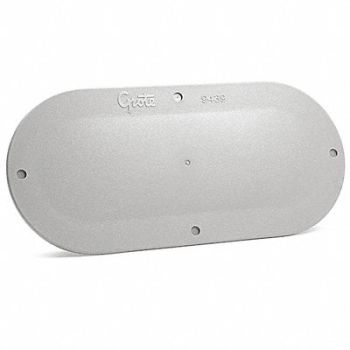 GROTE Snap-in Cover Plate Gray PK2, 411Z09