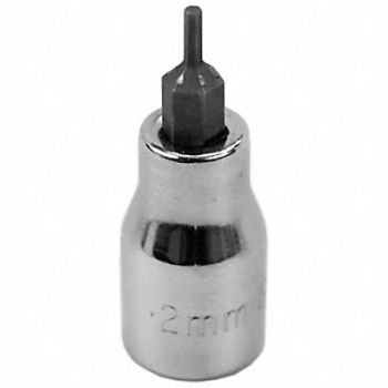 SK PROFESSIONAL TOOLS Socket Bit Steel 3/8 in TpSz 2 mm, 20K744