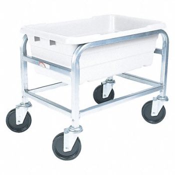 GRAINGER APPROVED Tub Rack 600 lb Ld Cap. Aluminum Cart, 414X78