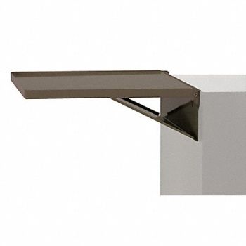 KENNEDY Brown Side Shelf Steel 20 1/8 in W, 414Y31
