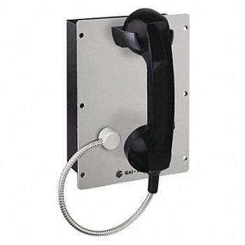 GAI-TRONICS Telephone VoIP/Ethernet Gray Flush Mount, 414Y42
