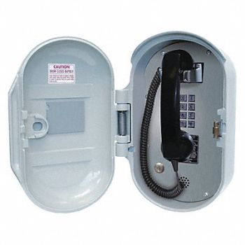 GAI-TRONICS Telephone VoIP/Ethernet Gy Surface Mount, 414Y57