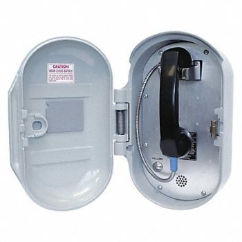 GAI-TRONICS Telephone VoIP/Ethernet Gy Surface Mount, 414Y58