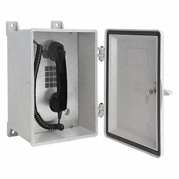 GAI-TRONICS Telephone VoIP/Ethernet Gy Surface Mount, 414Y60