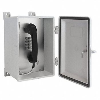 GAI-TRONICS Telephone VoIP/Ethernet Gy Surface Mount, 414Y61