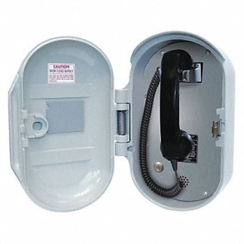GAI-TRONICS Telephone VoIP/Ethernet Gy Surface Mount, 414Y66