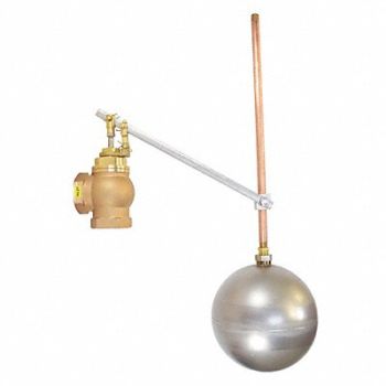 GRAINGER APPROVED Float Valve Bronze FNPT 100 psi 1-1/2, 415F17