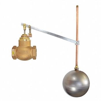GRAINGER APPROVED Float Valve Bronze FNPT Connection 3, 415F26