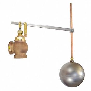 GRAINGER APPROVED Float Valve Bronze FNPT Connection 3, 415F33