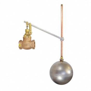 GRAINGER APPROVED Float Valve Bronze FNPT 100 psi 1-1/2, 415F38