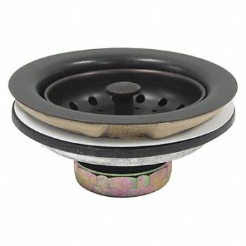 PERFECT PUTTY SS Zinc Basket Strainer 4-1/2in, 415F45