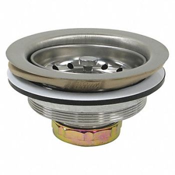PERFECT PUTTY SS Zinc Basket Strainer 4-1/2in, 415F47