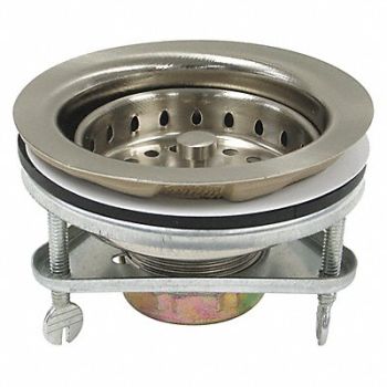 PERFECT PUTTY Brass SS BasketStrainer 3-1/2in to 4in, 415F51