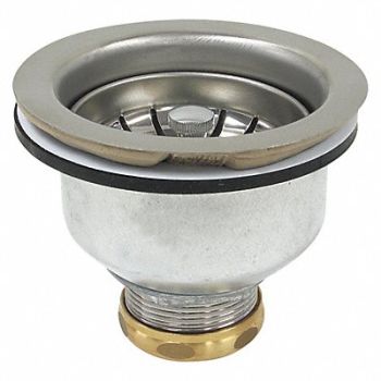 PERFECT PUTTY Brass SS Zinc Strainer 3-1/2in to 4in, 415F56