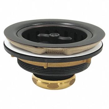 PERFECT PUTTY Brass SS Basket Strainer 5in, 415F60