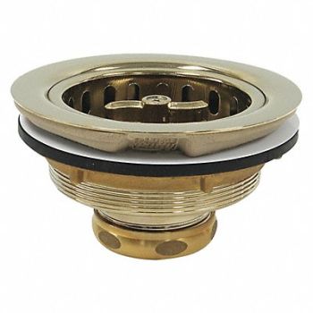 PERFECT PUTTY Brass SS Basket Strainer 5in, 415F61