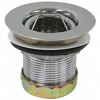 PERFECT PUTTY Brass SS Basket Strainer 3-1/2in, 415F62