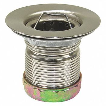 PERFECT PUTTY Brass SS Basket Strainer 3-1/2in, 415F63